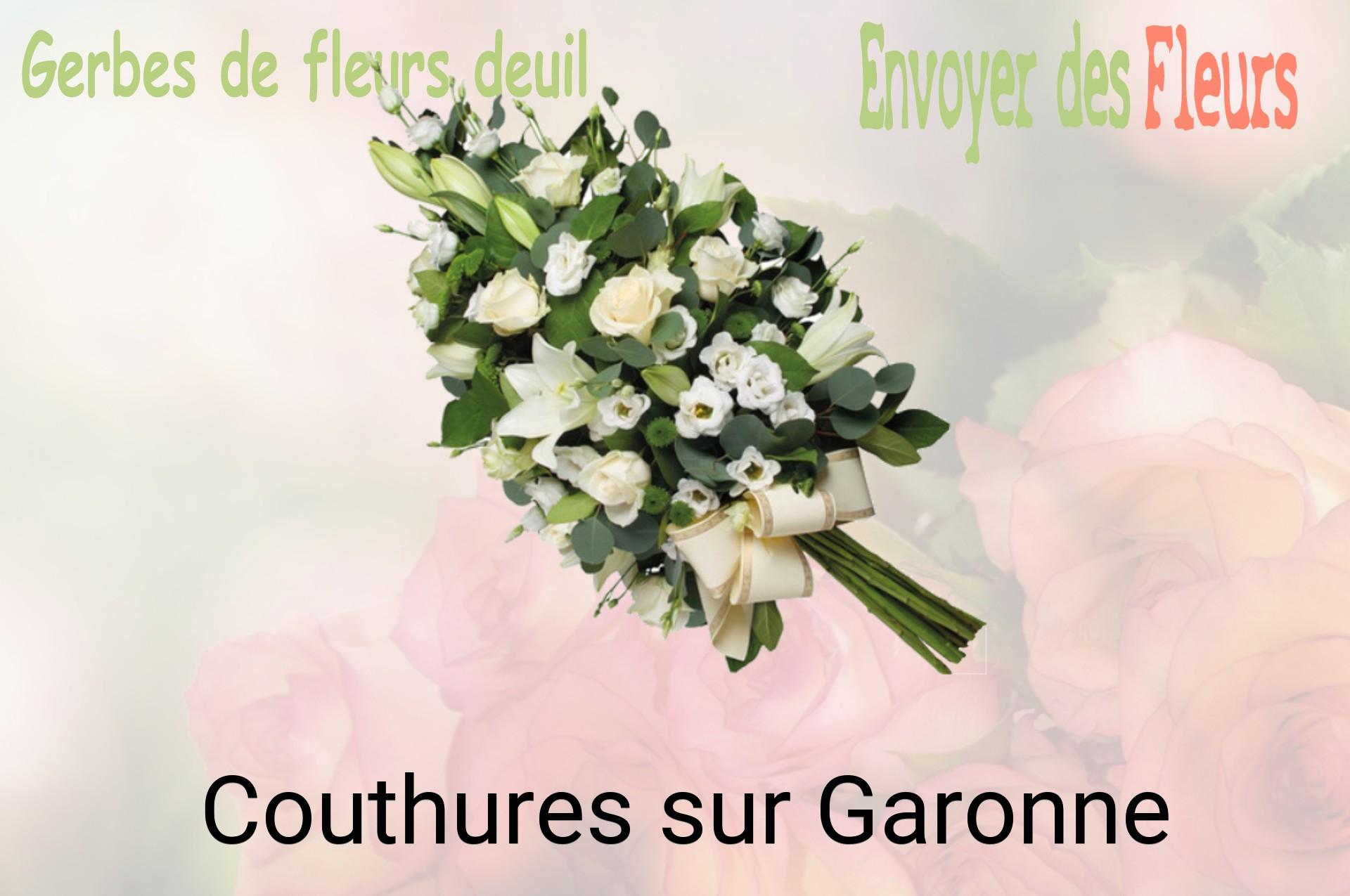 Gerbe de fleurs de deuil livrée à Couthures-sur-Garonne